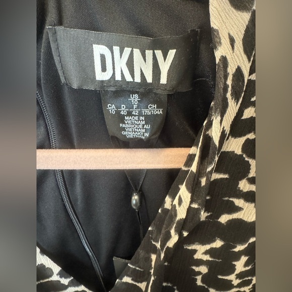 DKNY Animal Print dress Leopard knee length - Picture 4 of 6